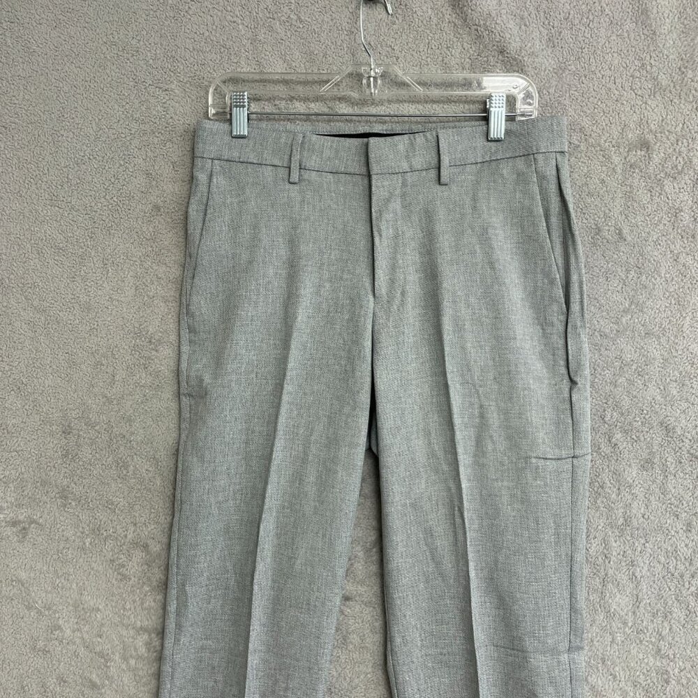 NEW Haggar Men's 30x32 Comfort Performance Dress Pant Straight Fit 4-Way Grey - Picture 6 of 9